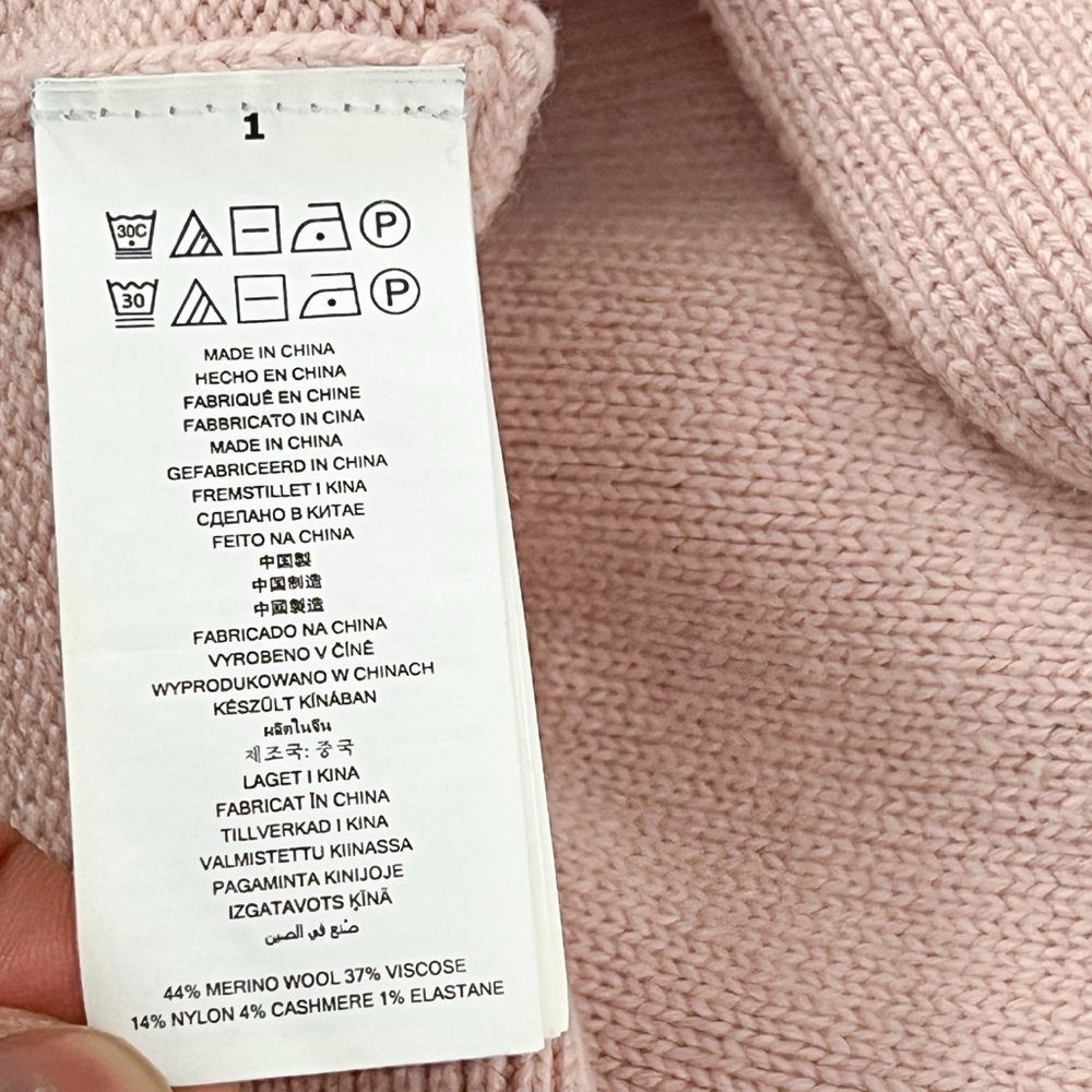 Michael Kors Pink Cowl Turtleneck Sweater - Picture 12 of 14